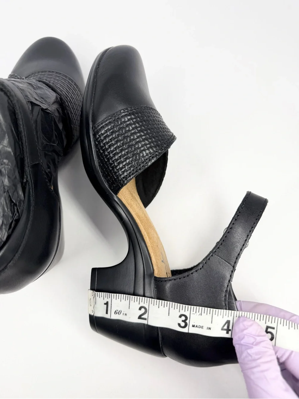 Clarks Emily Rae Pumps Black Leather Size 5M - Picture 7 of 16